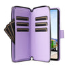 For Samsung Galaxy A53 5G Nine-card Slots Zipper Wallet Bag Leather Phone Case(Purple)