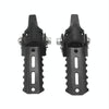 For BMW R1250GS R1200 GS ADV Motorcycle 22-25mm Front Folding Foot Pegs Footrests Clamps(Black)