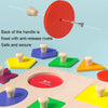 Mongolian Early Teachers Puzzle Blocks Shape Pairing Embedded Board, Style: Traffic