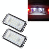 2 PCS License Plate Light with 18  SMD-3528 Lamps for BMW E46 2D M3,2004-2006,2W 120LM,6000K, DC12V (White Light)