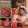 For Samsung Galaxy S25+ 5G LC.IMEEKE L5 Series Detachable RFID Card Bag Magsafe Phone Case(Red)