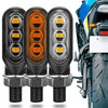 2pcs 12V 3LEDs Motorcycle Mini Water Turn Signal Light (Transparent)