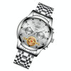FNGEEN 4001 Men Watch Multi-Function Quartz Watch, Colour: White Steel White Surface