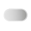 Sun Visor High-Definition Mirror Stainless Steel Makeup Mirror Oval Large