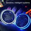1 Pair Automotive LED Colorful Luminous Water Coaster Acrylic Car Cup Tank Atmosphere Lamp(Star Model)