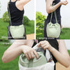 Cwatcun D159 Cloud Drawstring Camera Bag Shoulder Crossbody Photo Bag(Light Green)