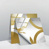 20 PCS 10cm PVC Crystal Covered Film Geometric Pattern Tile Wall Sticker(TS240)