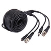 15m BNC CCTV Camera Cable with Power - Black