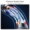 YESIDO CA101 PD 20W USB-C / Type-C to 8 Pin Braided Charging Data Cable, Length:1.2m(Black)