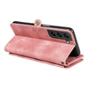 For Samsung Galaxy S22 Ultra 5G Fantasy Multifunctional Zipper Wallet Leather Phone Case(Pink)