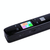 iScan02 Double Roller Mobile Document Portable Handheld Scanner with LED Display,  Support 1050DPI  / 600DPI  / 300DPI  / PDF / JPG / TF(Black)