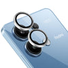 For Xiaomi Redmi Note 13 4G NORTHJO Camera LensCD Vein Metal Ring Tempered Glass Film(Silver)