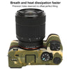 For Sony ILCE-7CM2 / A7C II / A7CR Litchi Texture Soft Silicone Protective Case(Camouflage)