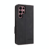 For Samsung Galaxy S22 Ultra 5G Magnetic Clasp Flip Leather Phone Case(Black)