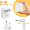 0.6W Stepless Dimming Induction Night Light Square Light Guide Plate Baby Night Light(UK Plug)