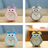 3 Inch Children Cartoon Owl Luminous Silent Bedside Snooze Small Alarm Clock(Pink)