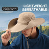 OZERO Summer Sun Shade Sunscreen Hat Outdoor Camping Breathable Large Brim Fisherman Hat, Color: 0069 Khaki