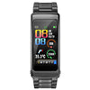 K20 1.14 inch Steel Band Earphone Detachable Life Waterproof Smart Watch Support Bluetooth Call(Black)