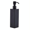 304 Stainless Steel Wall-mounted Manual Soap Dispenser, Style:Square Table Top