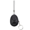 120dB Personal Safety Alarm Keychain with LED Light - Black