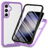 For Samsung Galaxy S24+ 5G Starry Sky Solid Color Series PC + TPU Phone Case with PET Film(Purple)