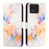 For Asus Zenfone 11 Ultra PT003 Marble Pattern Flip Leather Phone Case(Galaxy Marble White)