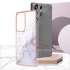 For Samsung Galaxy S25 Ultra 5G Electroplating Marble Pattern Dual-side IMD TPU Shockproof Phone Case(White 006)