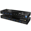 KVM401A 4 Ports USB 3.0 Shared Device HDMI KVM Switch HUB Shared Converter(Black)