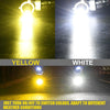 2 PCS V6 H10 DC9-36V 30W 3000LM IP65 Car LED Double Color Fog Light with 30LEDs SMD-2525 Lamp