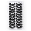 10 Pairs 3D Cat Eye False Eyelashes Naturally Thick And Fluffy Eyelashes(Y609)