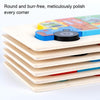 3 PCS Three-dimensional Buckle Traffic Puzzle Cognitive Puzzle Wooden Toy(School Bus)