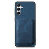 For Samsung Galaxy A55 5G Retro Leather Card Bag Magnetic Phone Case(Blue)