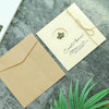 10pcs Vintage Metal Gift Greeting Card Cowhide Envelope Holiday Card(05 Sailing)