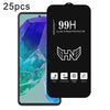 For Samsung Galaxy M55 25pcs High Aluminum Large Arc Full Screen Tempered Glass Film