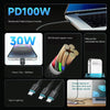ROMOSS PD100W USB-C / Type-C To 8 Pin & Type-C Fast Charging Cable Transmission Line 1.5m