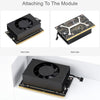 For Jetson Orin Waveshare 24076 Cooling Fan Speed Adjustable(Black)