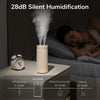 JisuLife HU16 Desktop Dual Mist Ports Humidifier, Color: White Plug-in