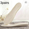 3pairs Winter Velvet Insoles Warm Inner Height Increase Insoles  1.5cm Beige(39)
