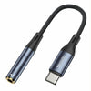 Yesido YAU38 Type-C to 3.5mm Female Audio Adapter(Black)