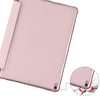 For iPad Pro 10.5 inch / Air 3 10.5 inch 3-folding Horizontal Flip PU Leather + Shockproof TPU Case with Holder & Pen Slot(Pink)