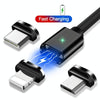 2 PCS ESSAGER Smartphone Fast Charging and Data Transmission Magnetic Cable with 8 Pin Magnetic Head, Cable Length: 1m(Silver)
