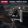 YELANGU A171 YLG0401E-C 360 Degree Rotation Horizontal Cantilever Gimbal Tripod Head for Home DV and SLR Cameras (Black)