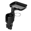 A09 Car Drink Water Cup Holder 360 Degree Rotating Dinner Plate(Black)
