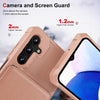 For Samsung Galaxy A16 5G Vertical Flip Card Bag Holder Leather Phone Case(Rose Gold)