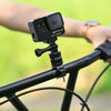 PULUZ 360 Degree Rotation Bike Aluminum Handlebar Adapter Mount with Screw for GoPro, Insta360, DJI and Other Action Cameras(Black)