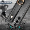 For Samsung Galaxy S25 5G Wristband Leather Back Phone Case(Black)