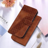 For Realme 13+ Global Seven-shaped Embossed Leather Phone Case(Brown)