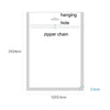 100PCS Phone Case Plastic Self-Sealing Pearl Packaging Bags, Size: 12x21cm (Blue)
