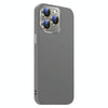 For iPhone 11 Pro Max Nano Lens Cover Liquid Silicone Phone Case(Titanium Gray)