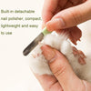 LED Pet Nail Clippers Dog and Cat Nail Clippers with Nail Polisher(White)